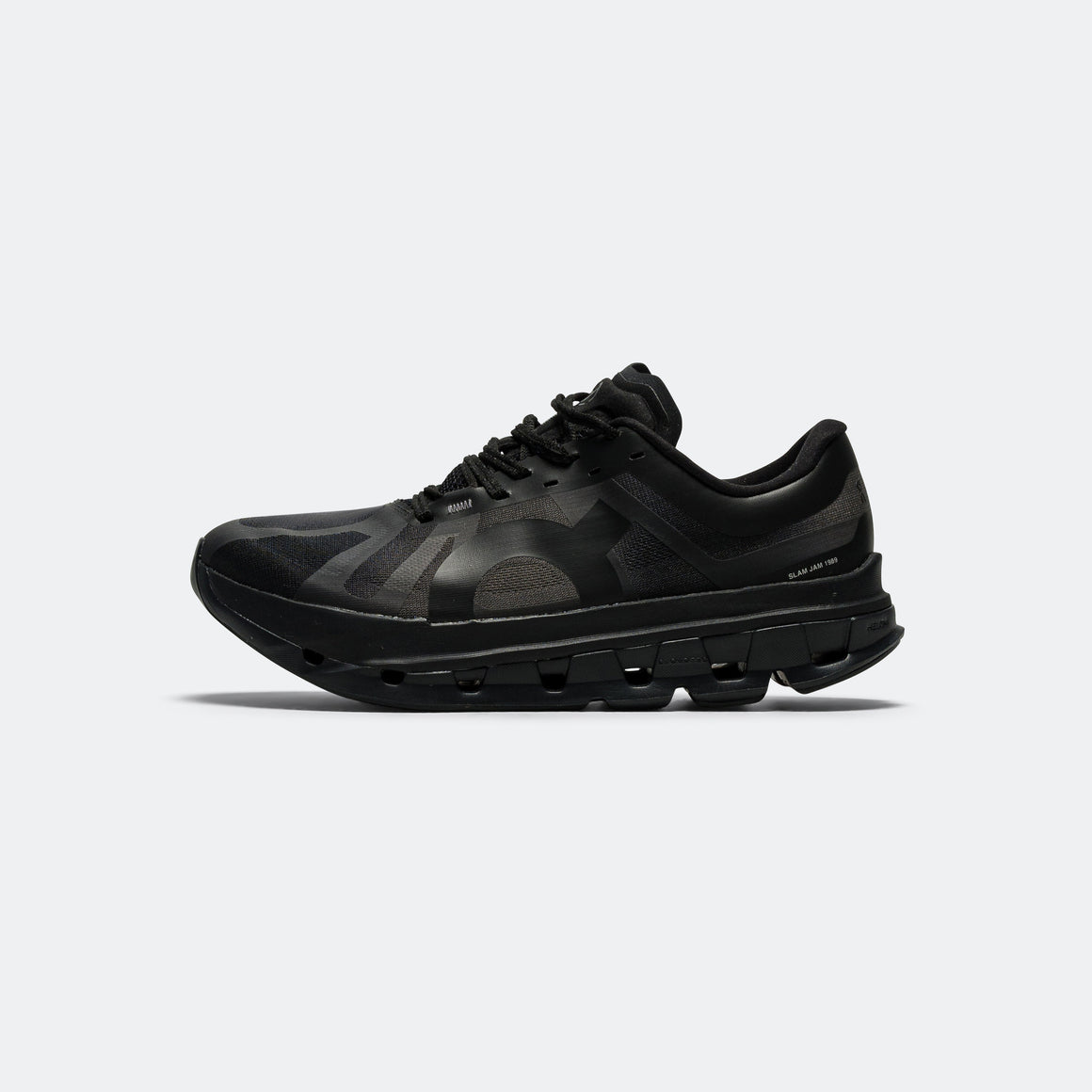 On Running - Womens Cloudflow 5 x SLAM JAM - Gull/Black - Up There Athletics