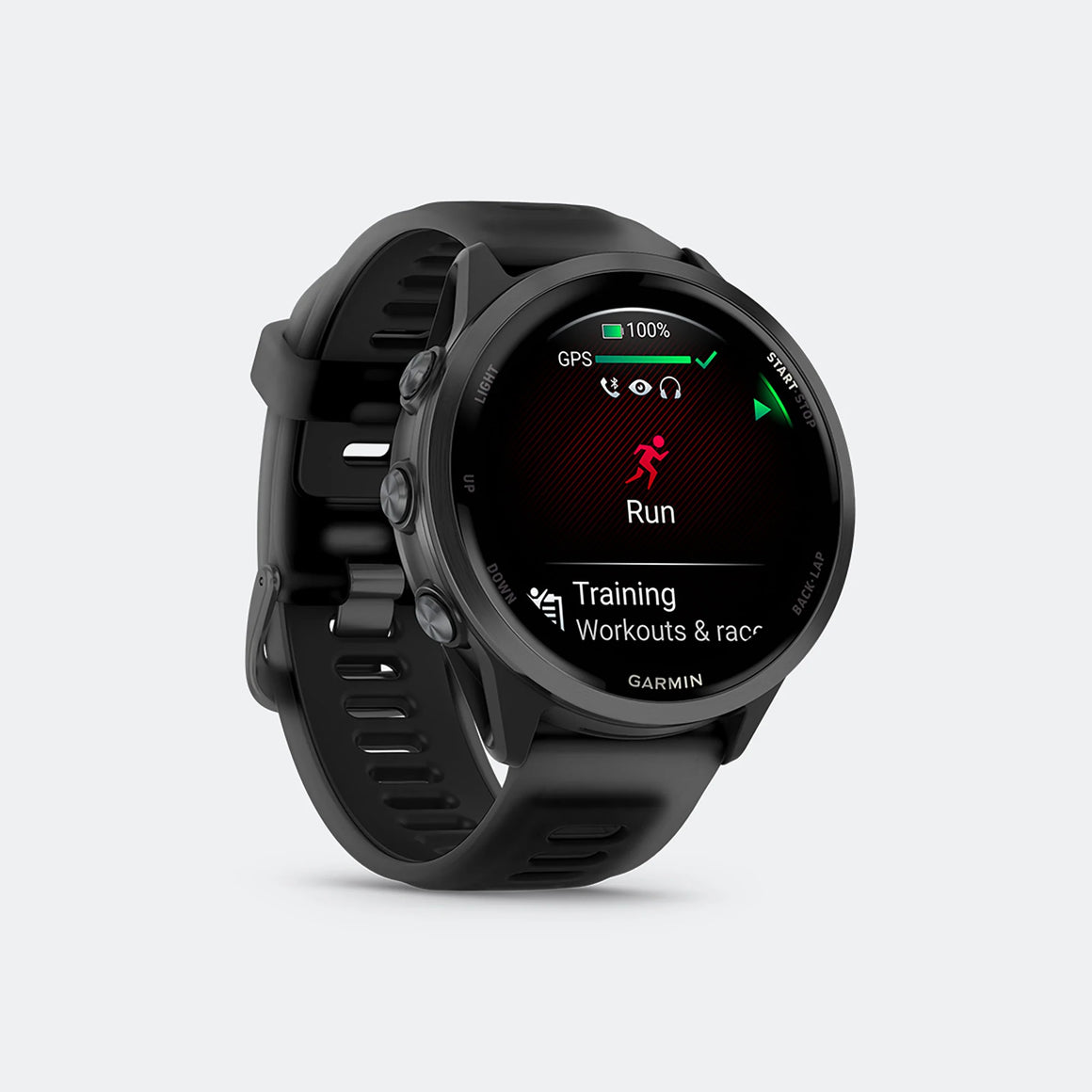 Garmin - Forerunner 570 - 47mm - Slate Grey Aluminum w/Translucent Black-Black Band - Up There Athletics