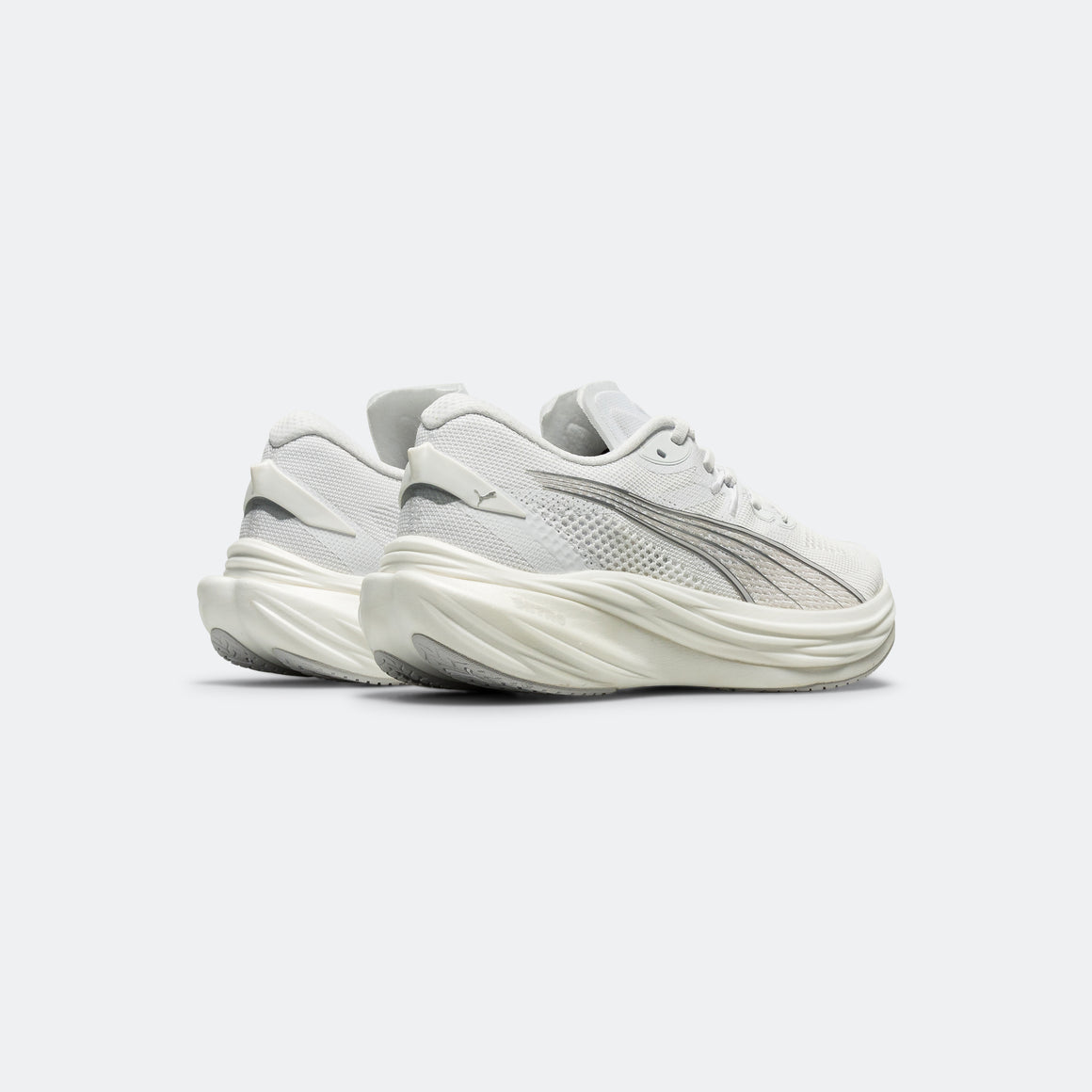 Puma - Womens Deviate NITRO 3 - White/Feather Grey-Puma Silver - Up There Athletics