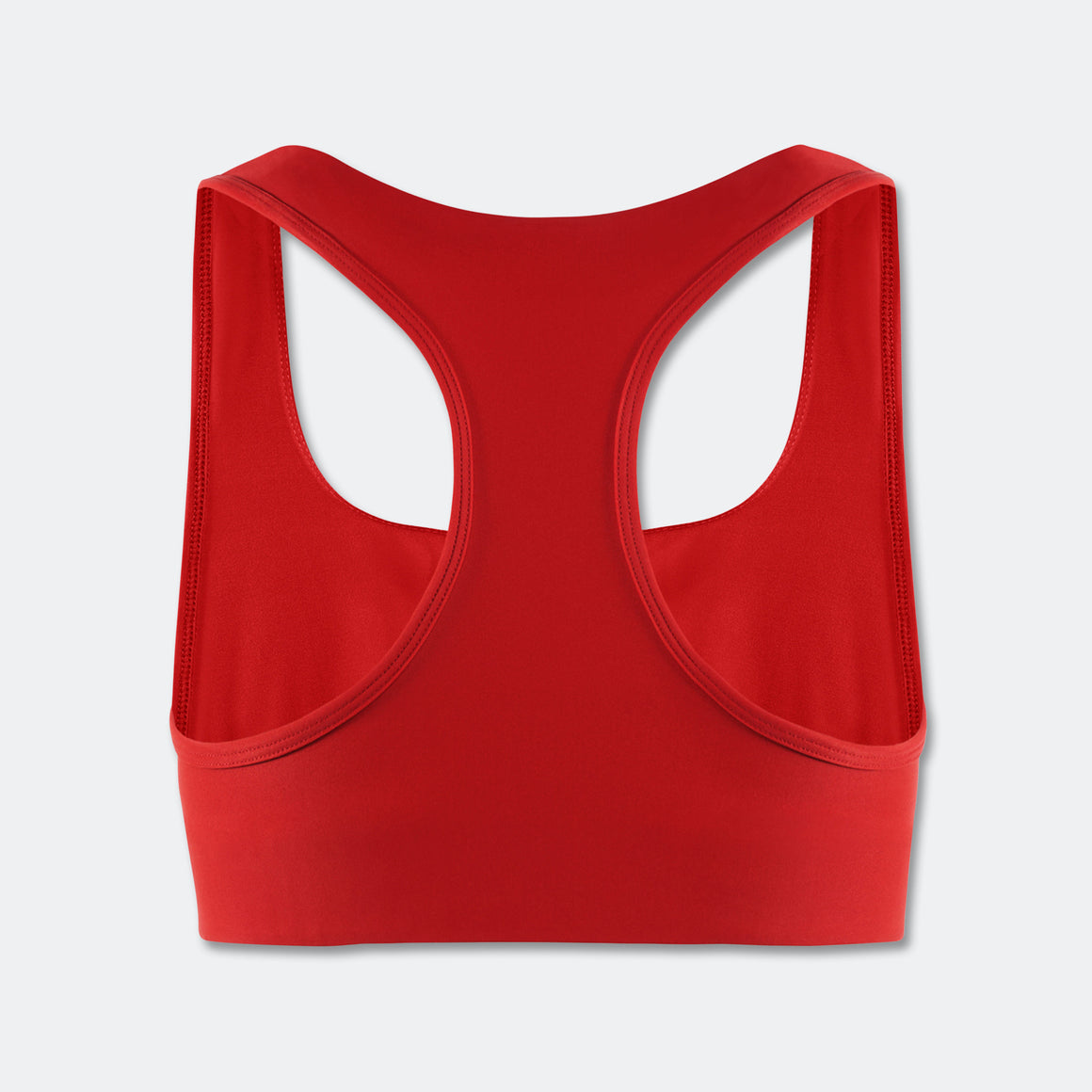 District Vision - Womens DV + NB Twin Layered Recycled Midweight Bra - Goji Red - Up There Athletics