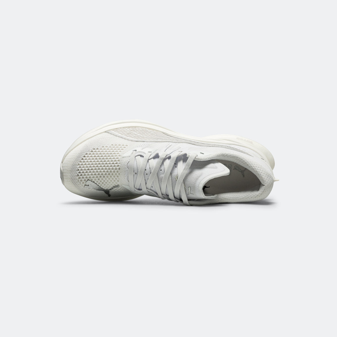 Puma - Womens Deviate NITRO 3 - White/Feather Grey-Puma Silver - Up There Athletics