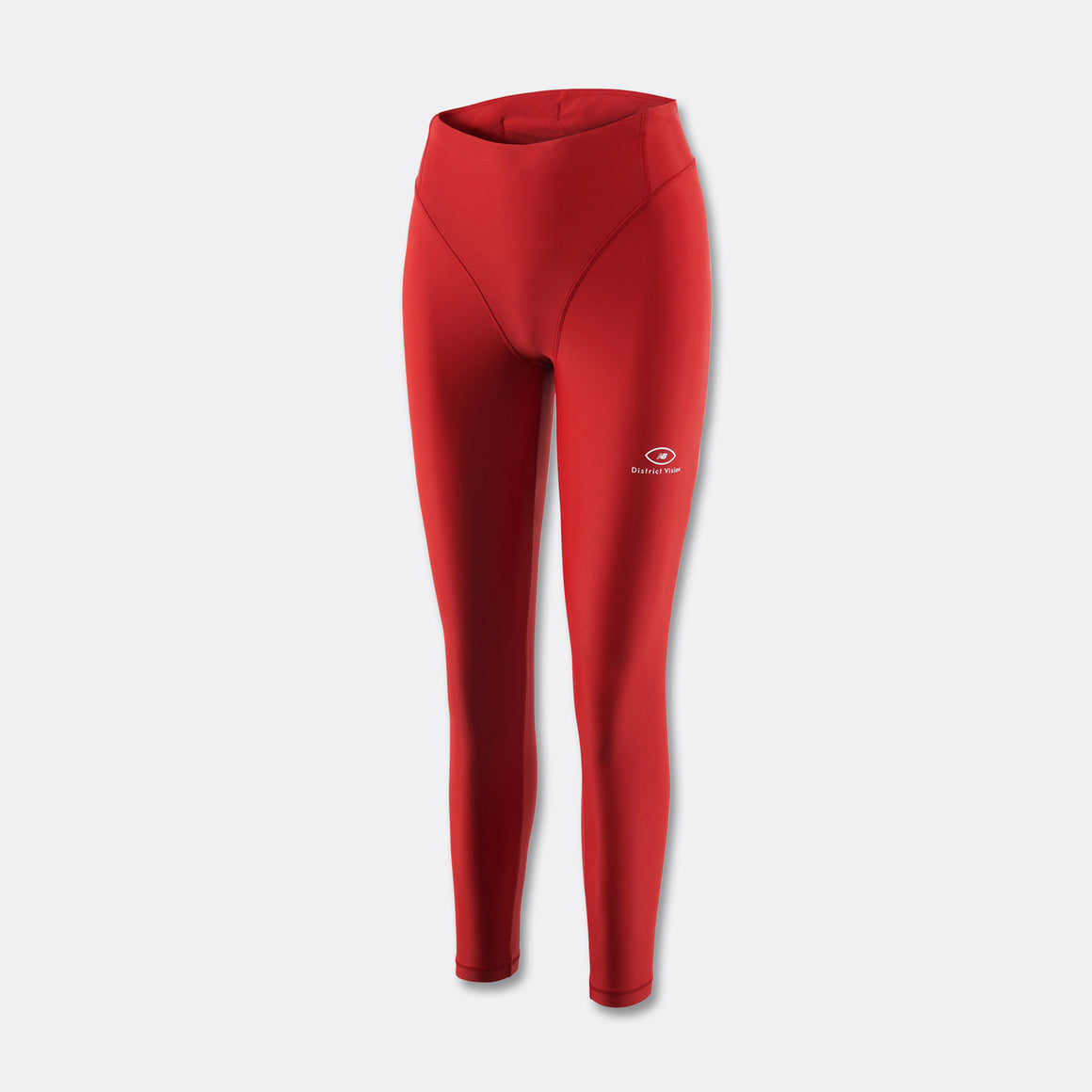 District Vision - Womens DV + NB Pocketed Long Tights - Goji Red - Up There Athletics