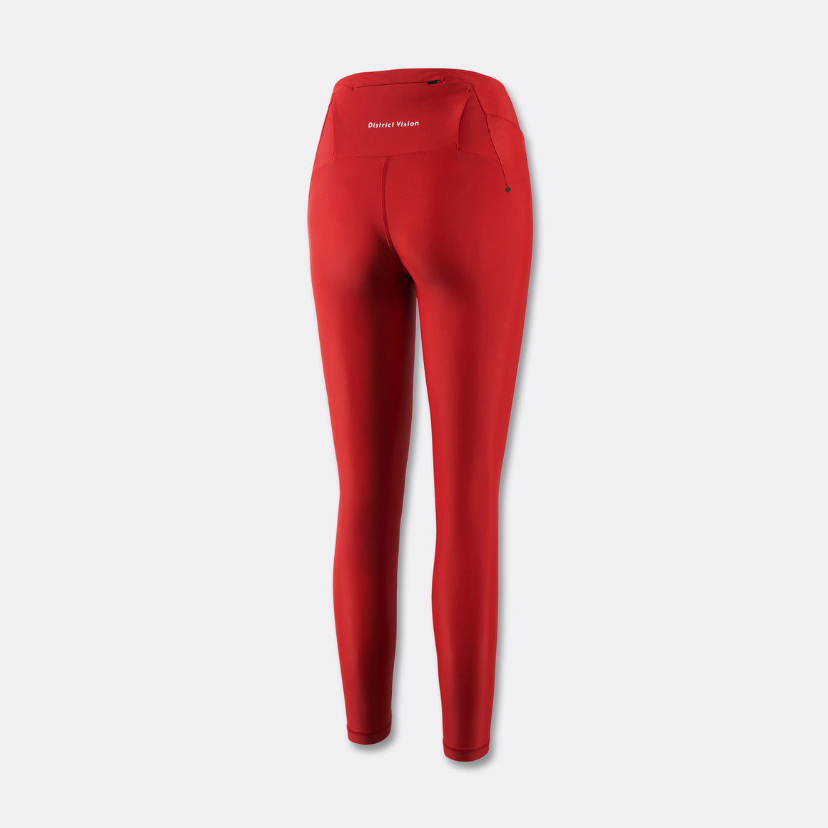 District Vision - Womens DV + NB Pocketed Long Tights - Goji Red - Up There Athletics