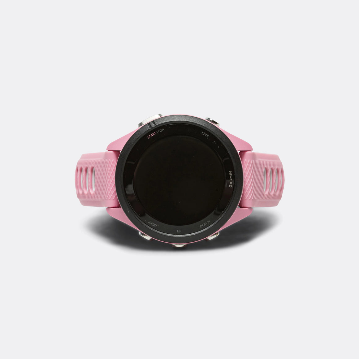 Garmin - Forerunner 265S - Black Bezel w/Light Pink Case & Light Pink/Powder Grey Silicone Band - Up There Athletics