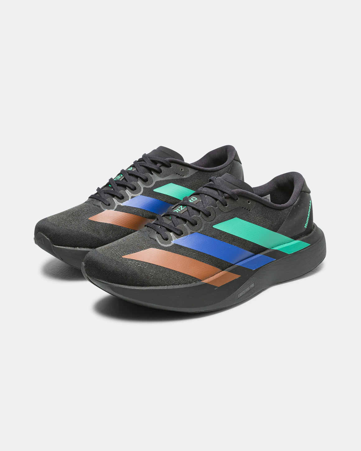 adidas - Mens Adizero Evo SL x Humanrace - Core Black/Semi Court Green-Semi Lucid Blue - Up There Athletics