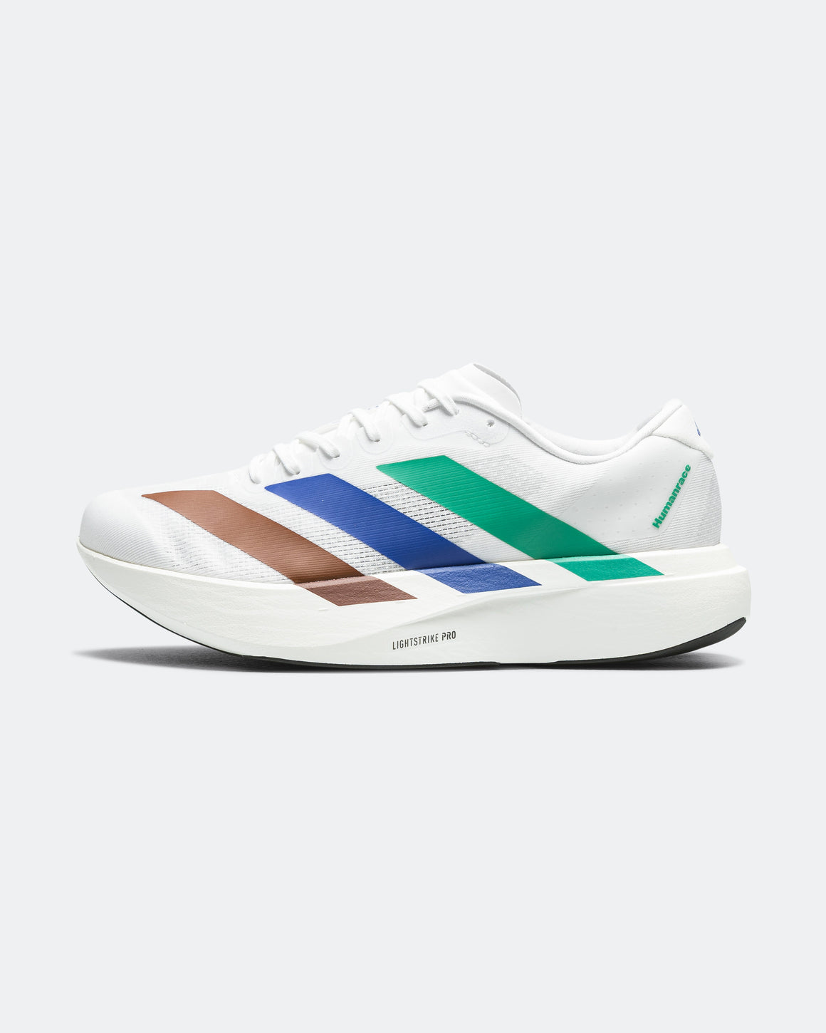adidas - Mens Adizero Evo SL x Humanrace - Footwear White/Semi Court Green-Semi Lucid Blue - Up There Athletics