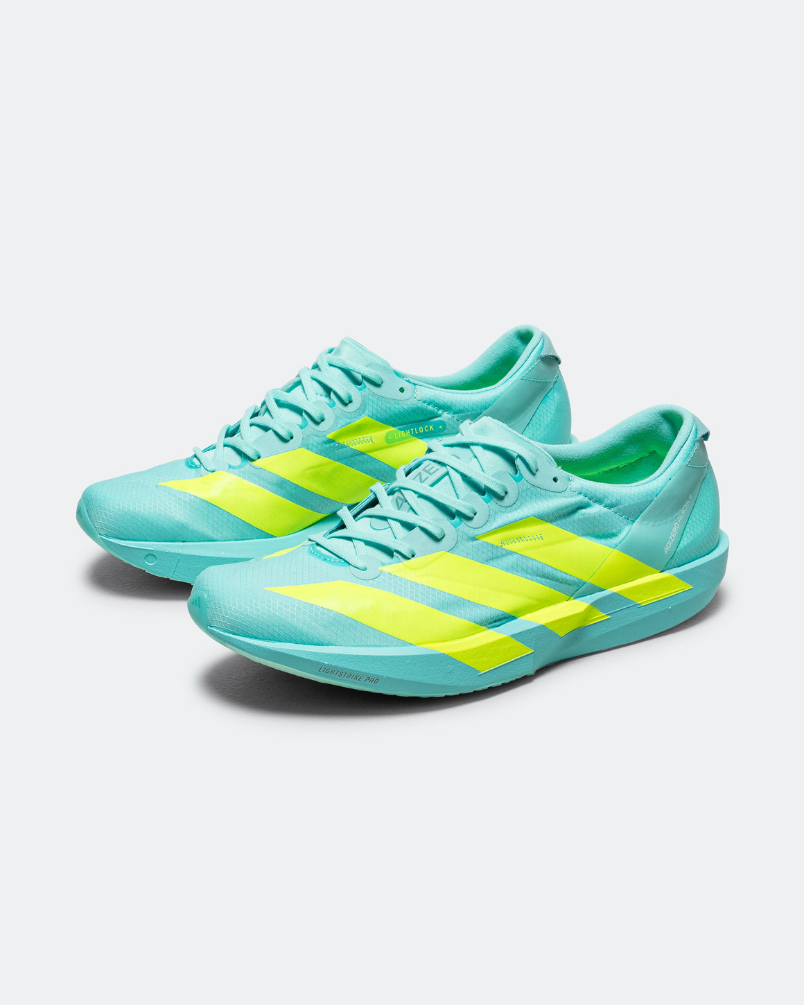 adidas - Mens Adizero Adios 9 - Flash Aqua/Lucid Lemon-Zero Metallic - Up There Athletics