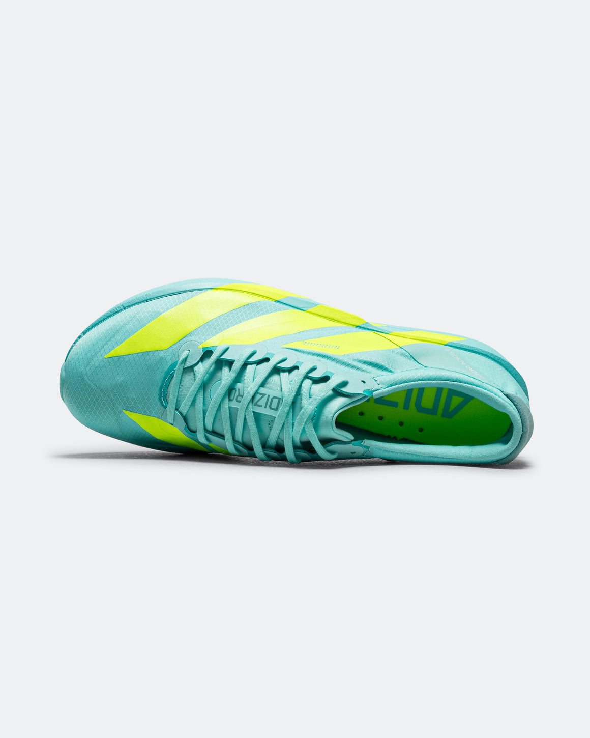 adidas - Mens Adizero Adios 9 - Flash Aqua/Lucid Lemon-Zero Metallic - Up There Athletics