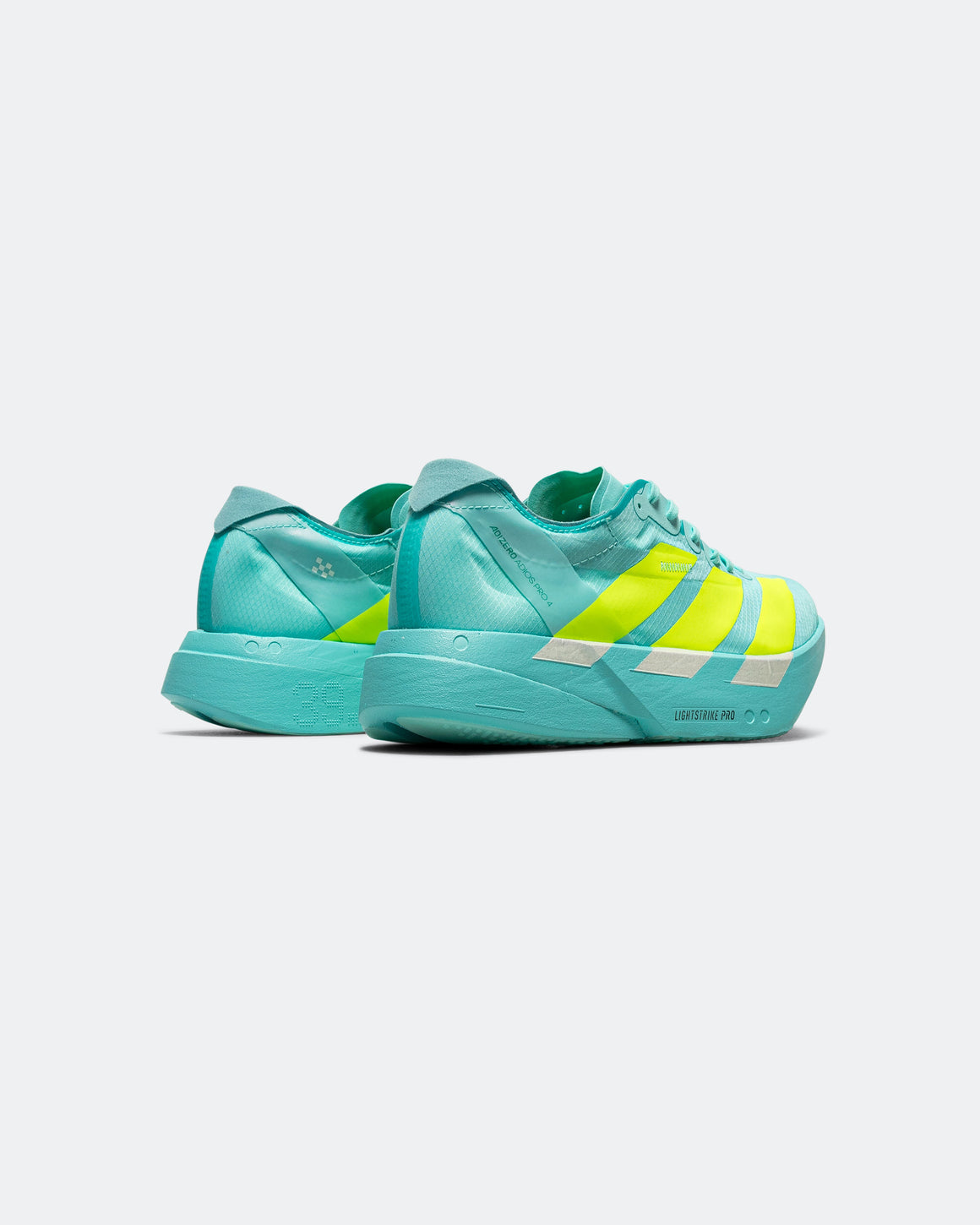 adidas - Mens Adizero Adios Pro 4 - Semi Flash Aqua/Lucid Lemon-Mint Ton - Up There Athletics