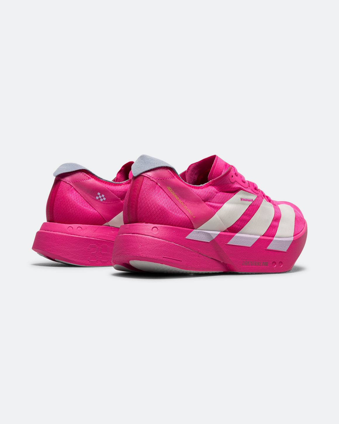 adidas - Mens Adizero Adios Pro 4 - Shock Pink/Zero Metallic-Aurora Plum - Up There Athletics