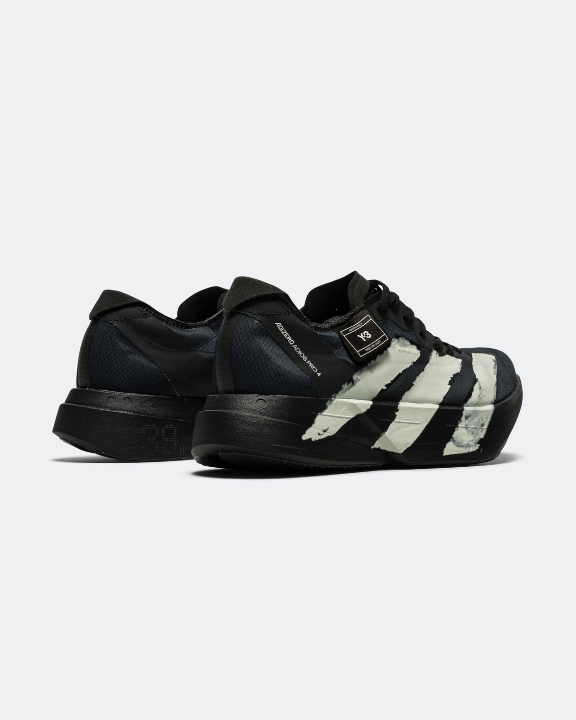 adidas - Mens Adizero Adios Pro 4 x Y-3 - Black/Black-Off-White - Up There Athletics