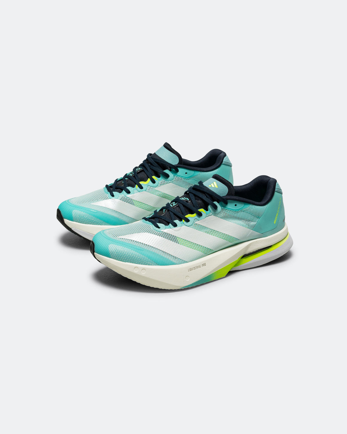 adidas - Mens Adizero Boston 13 - Flash Aqua/Cloud White-Lucid Lemon - Up There Athletics
