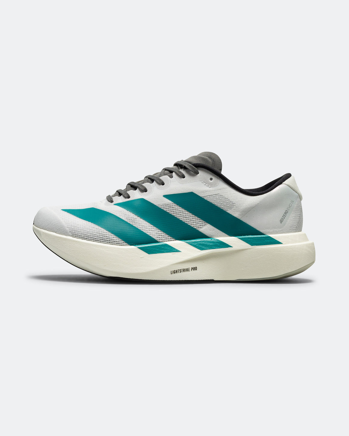 adidas - Mens Adizero Evo SL - Cloud White/Pure Teal-Grey Four - Up There Athletics