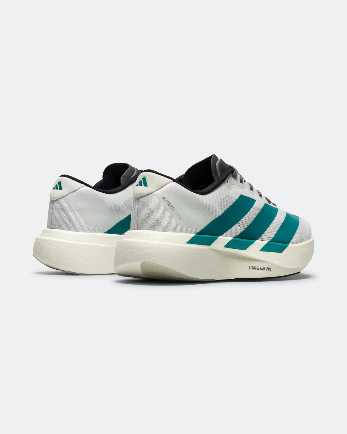 adidas - Mens Adizero Evo SL - Cloud White/Pure Teal-Grey Four - Up There Athletics