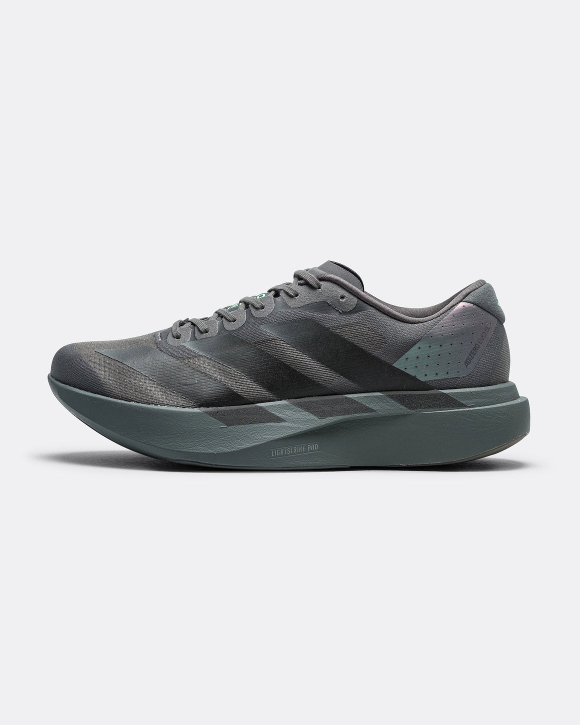adidas - Mens Adizero Evo SL - Grey Five/Core Black-Lime Burst - Up There Athletics
