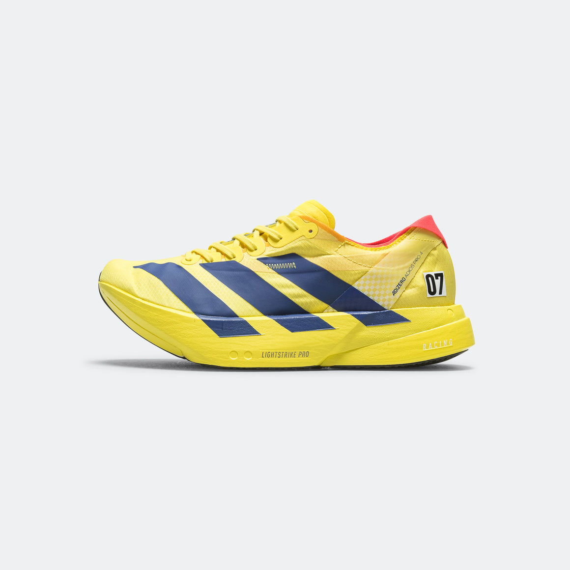 adidas - Womens Adizero Adios Pro 4 - Lucid Blue/Pure Sulfur-Lucid Red - Up There Athletics