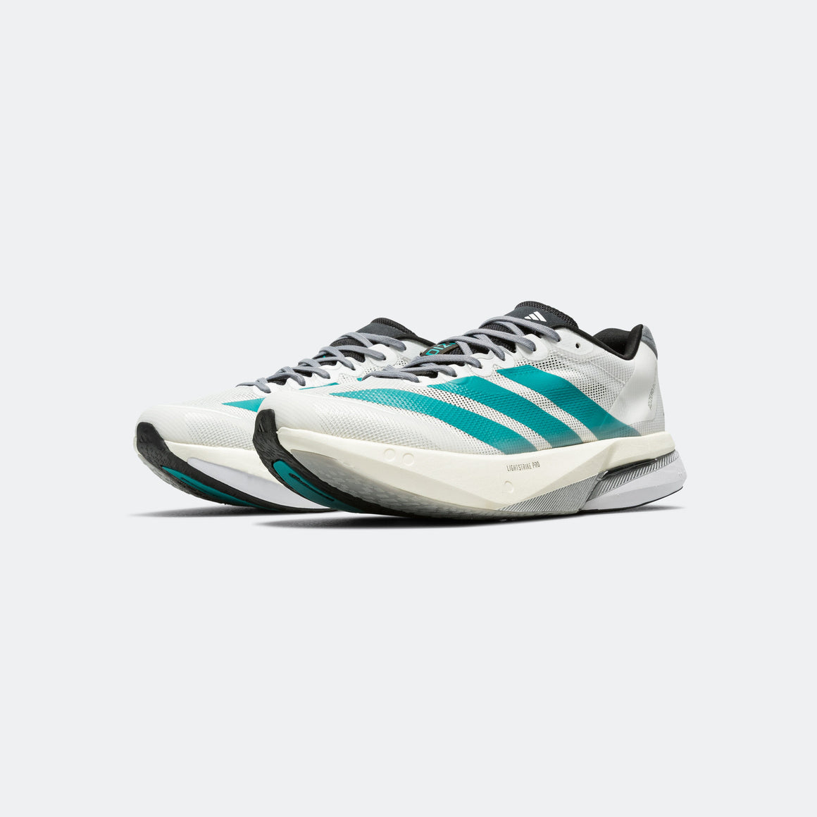 adidas - Mens Adizero Boston 13 EQT - Cloud White/Pure Teal-Grey - Up There Athletics