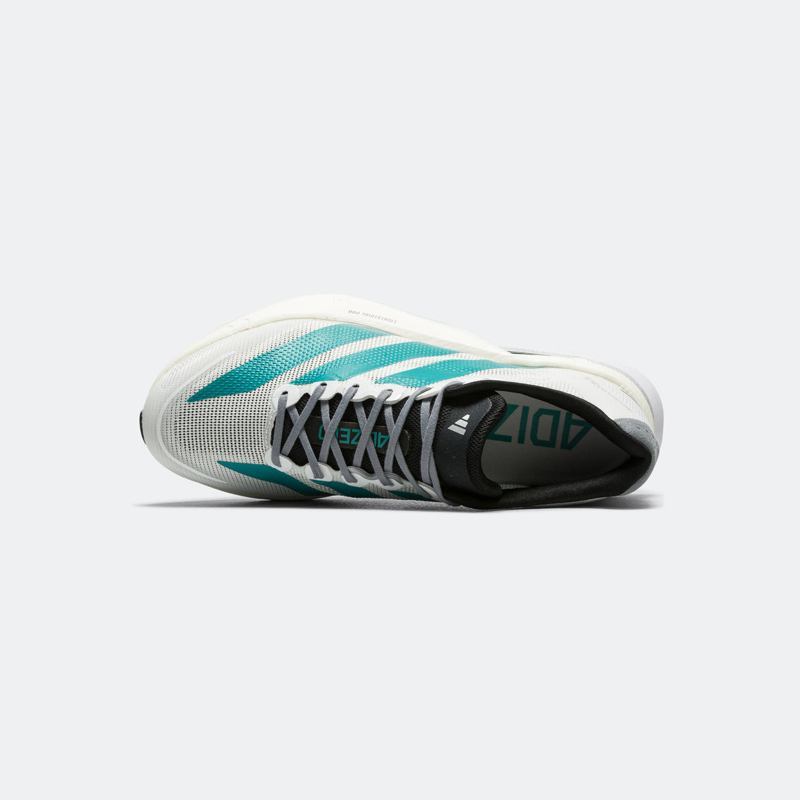 adidas - Mens Adizero Boston 13 EQT - Cloud White/Pure Teal-Grey - Up There Athletics