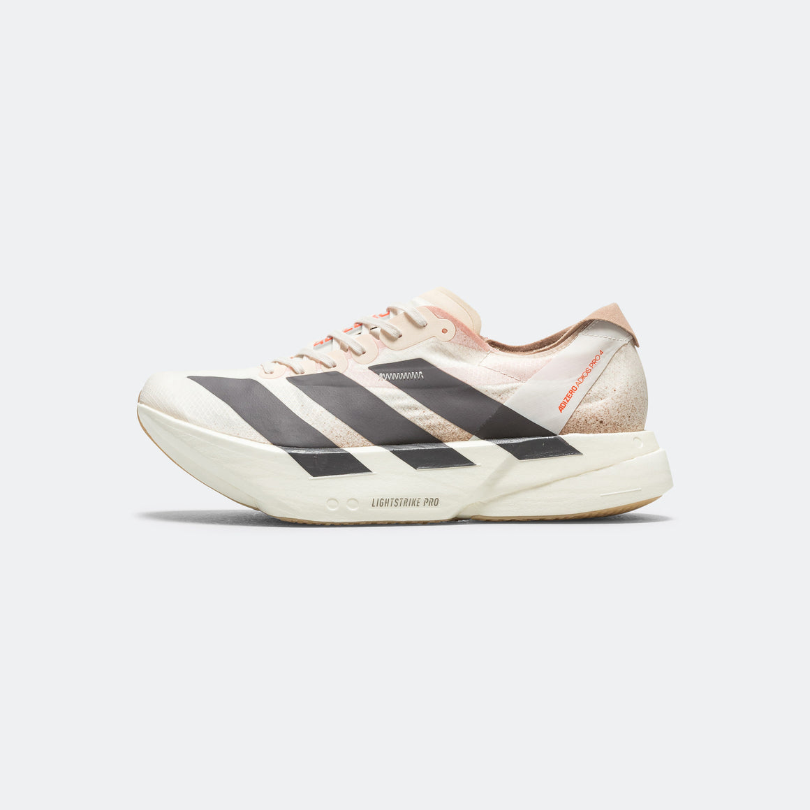 adidas - Mens Adizero Adios Pro 4 - Chalk White/Grey Strata-Impact Orange - Up There Athletics