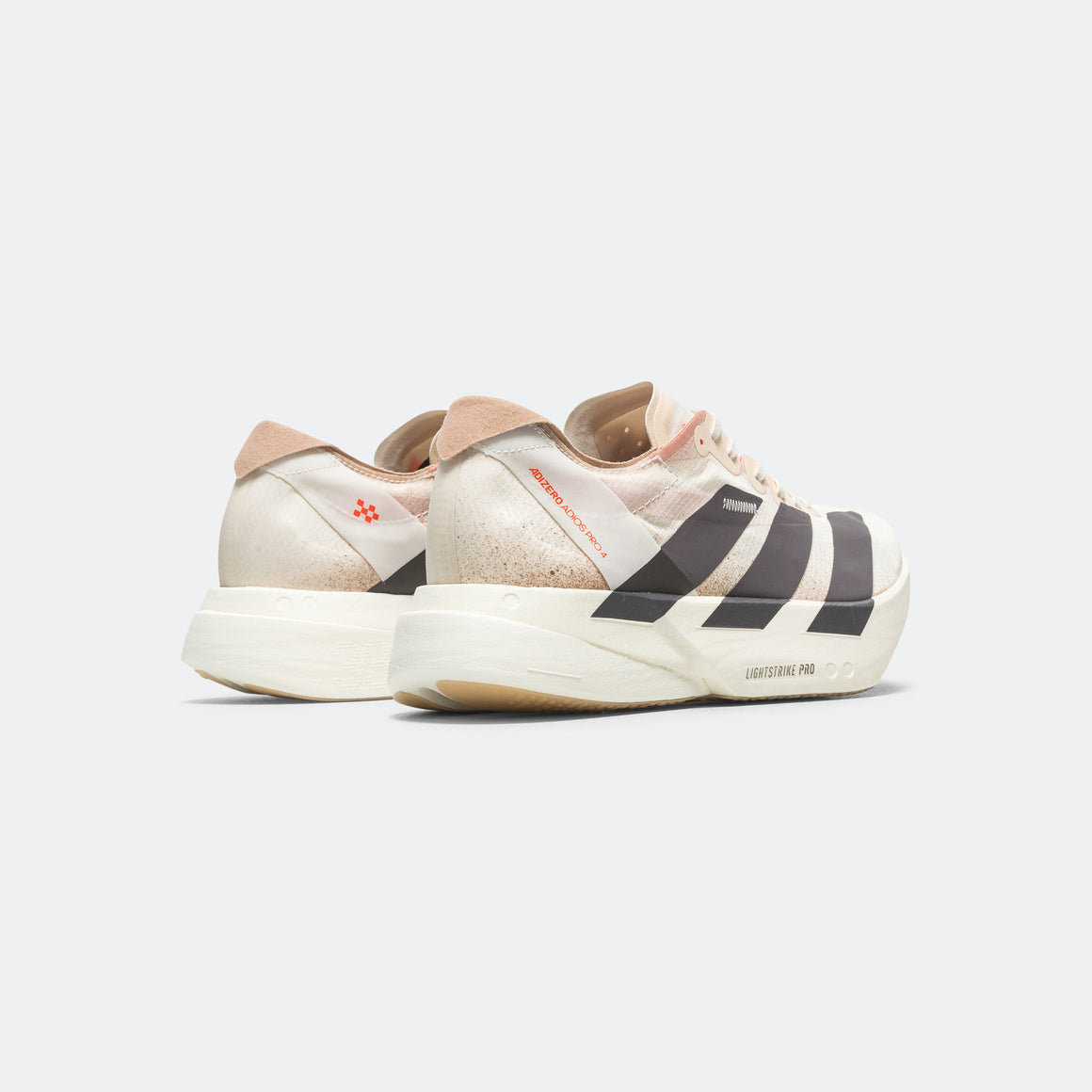 adidas - Mens Adizero Adios Pro 4 - Chalk White/Grey Strata-Impact Orange - Up There Athletics