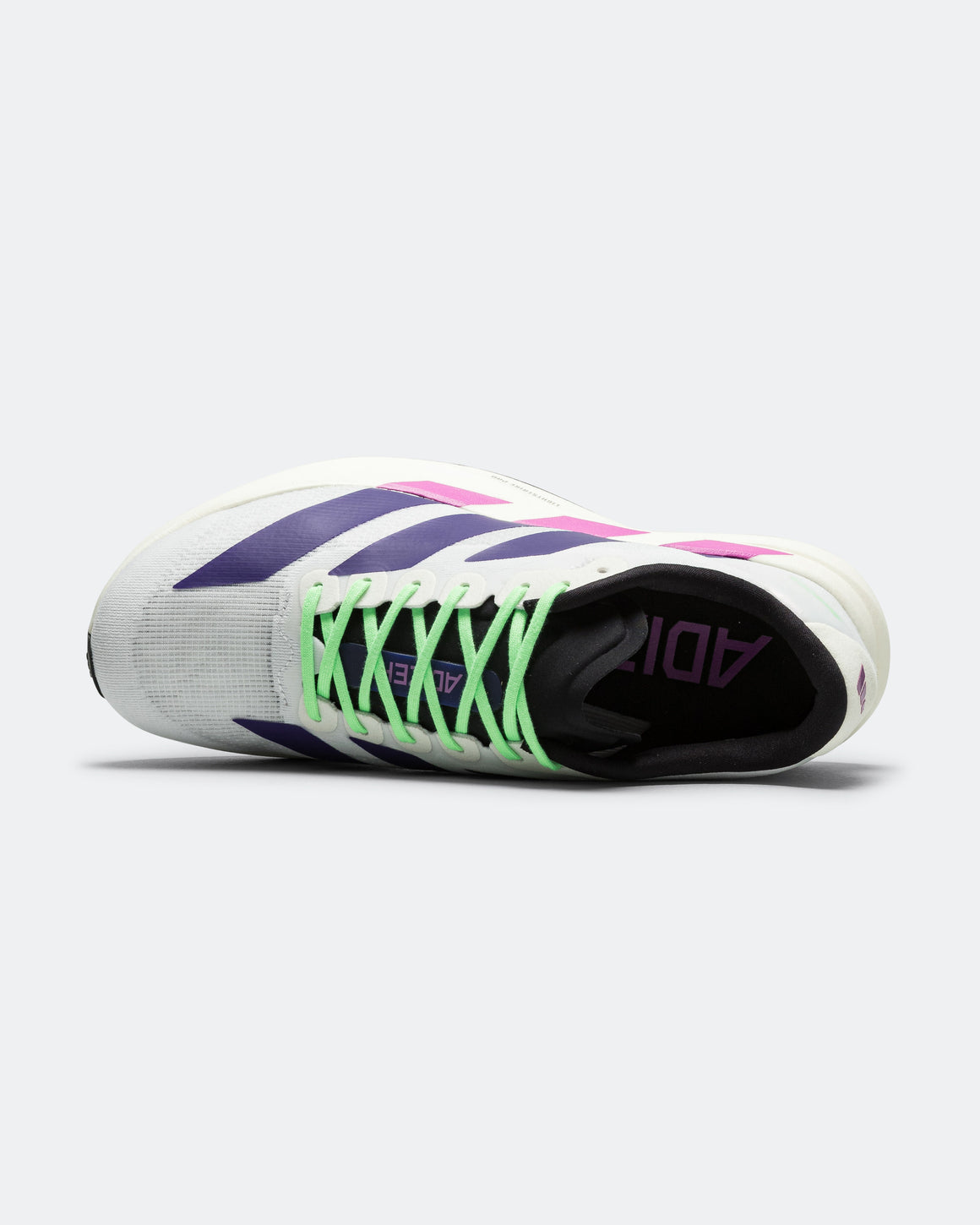 adidas - Mens Adizero Evo SL - Cloud White/Collegiate Purple-Lime Burst - Up There Athletics