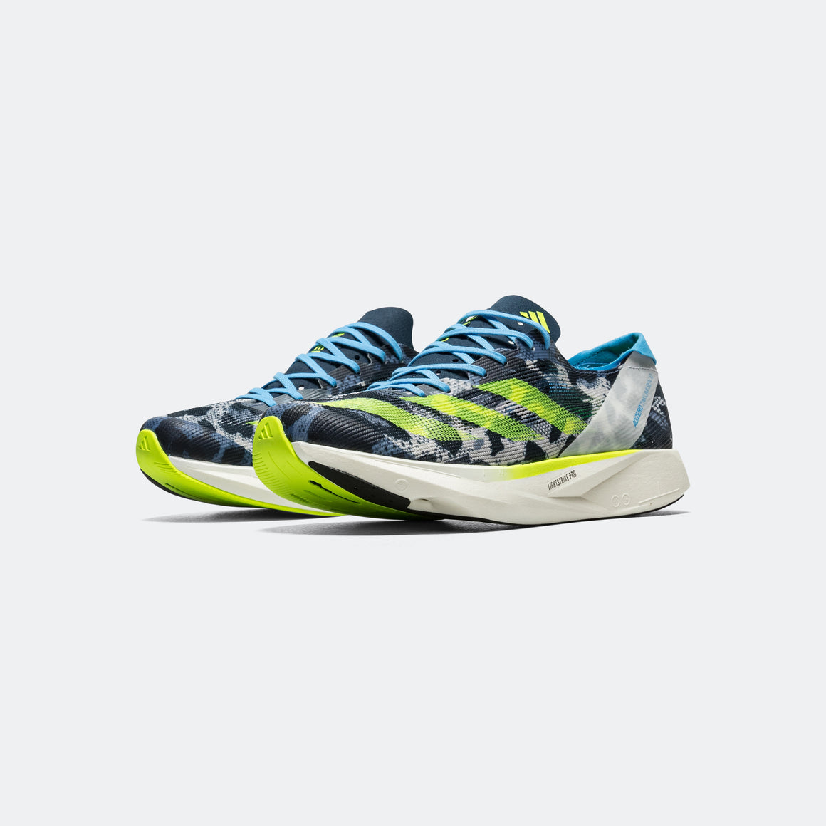 Womens Takumi Sen 10 - Crystal White/Lucid Lemon-Blue Burst