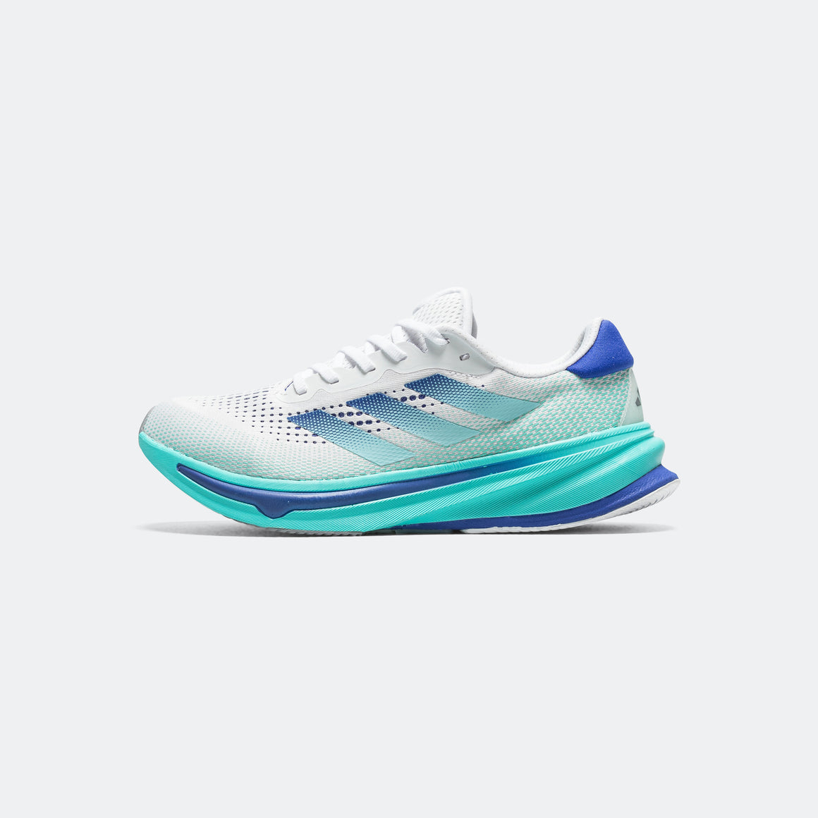 adidas - Mens Supernova Rise - Footwear White/Cobalt Blue-Flash Aqua - Up There Athletics