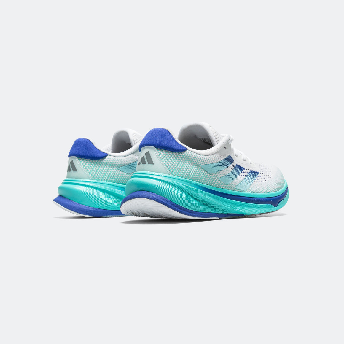 adidas - Mens Supernova Rise - Footwear White/Cobalt Blue-Flash Aqua - Up There Athletics