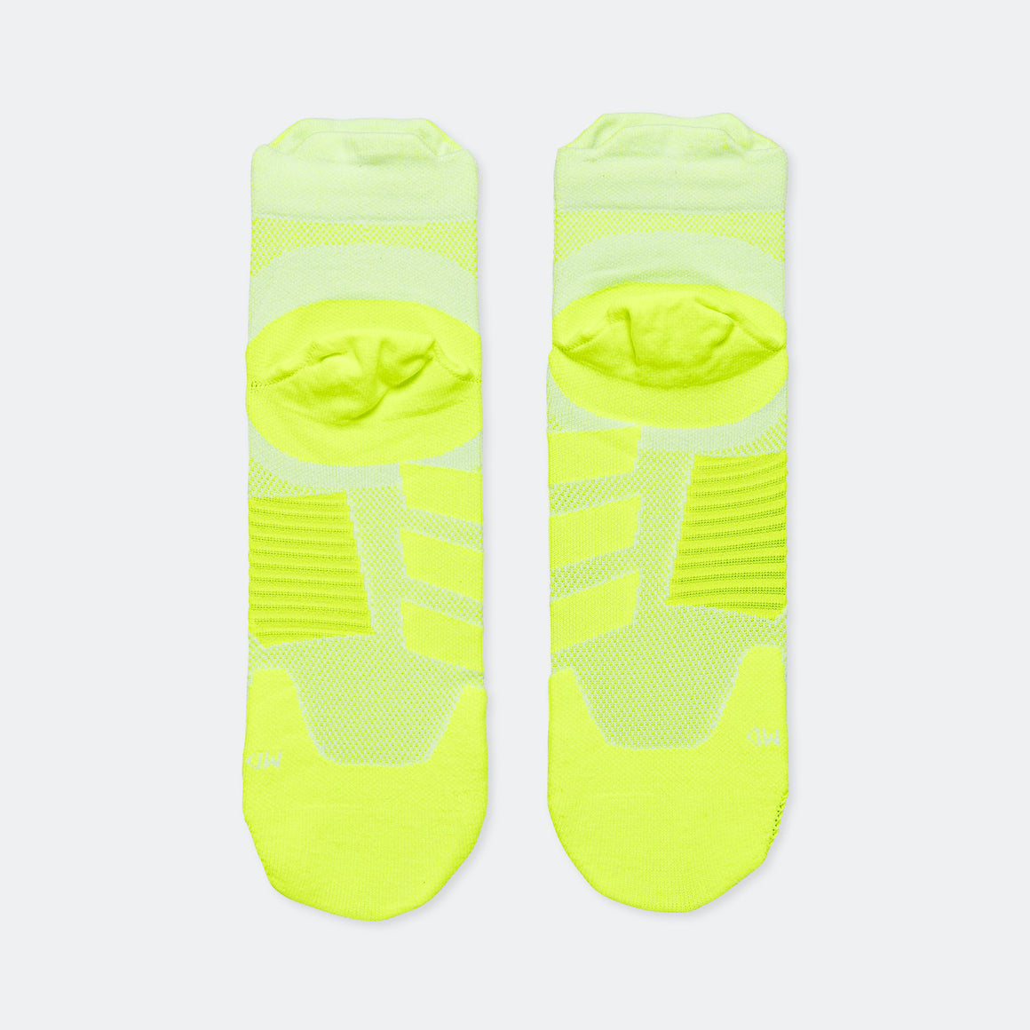 adidas - RunxAdizero Socks - White/Lucid Lemon - Up There Athletics