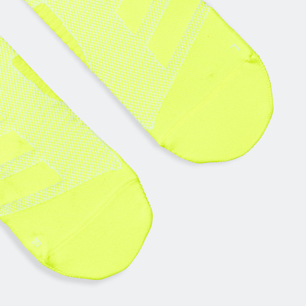 adidas - RunxAdizero Socks - White/Lucid Lemon - Up There Athletics