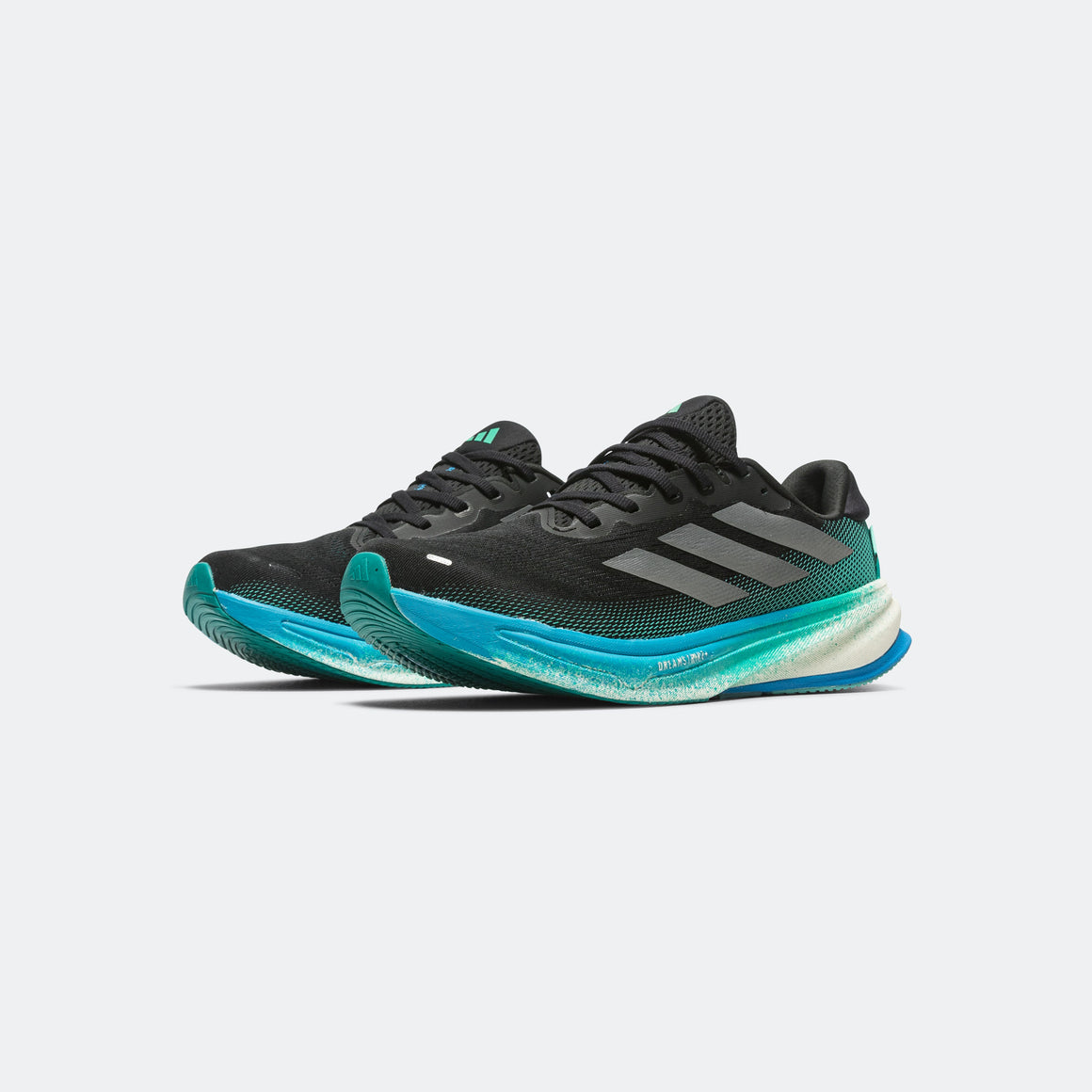 adidas - Mens Supernova Rise 2 - Core Black/Iron Metallic-Glory Green - Up There Athletics