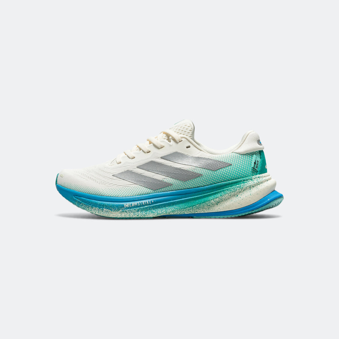 adidas - Womens Supernova Rise 2 - Chalk White/Silver Metallic-Glory Green - Up There Athletics