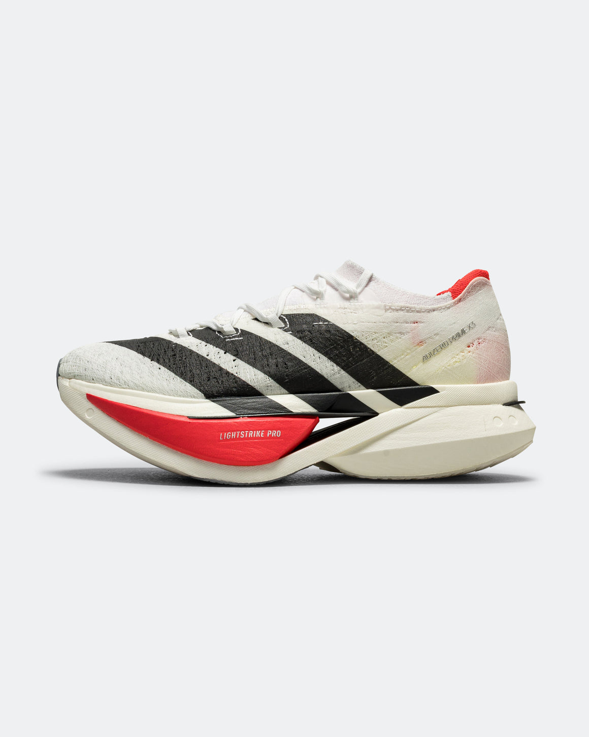 adidas - Unisex Adizero Prime X3 Strung - Cloud White/Core Black-Lucid Red - Up There Athletics