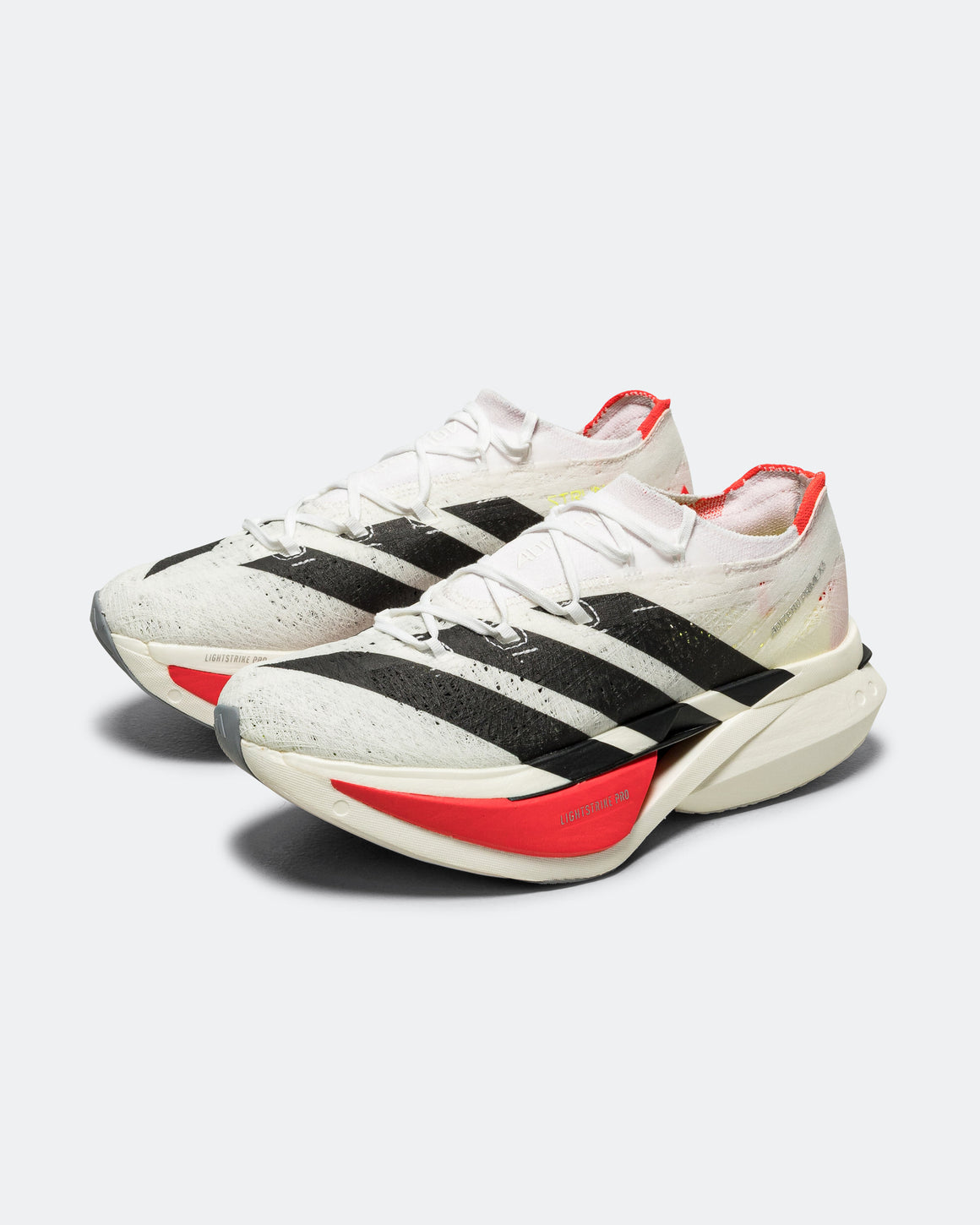 adidas - Unisex Adizero Prime X3 Strung - Cloud White/Core Black-Lucid Red - Up There Athletics