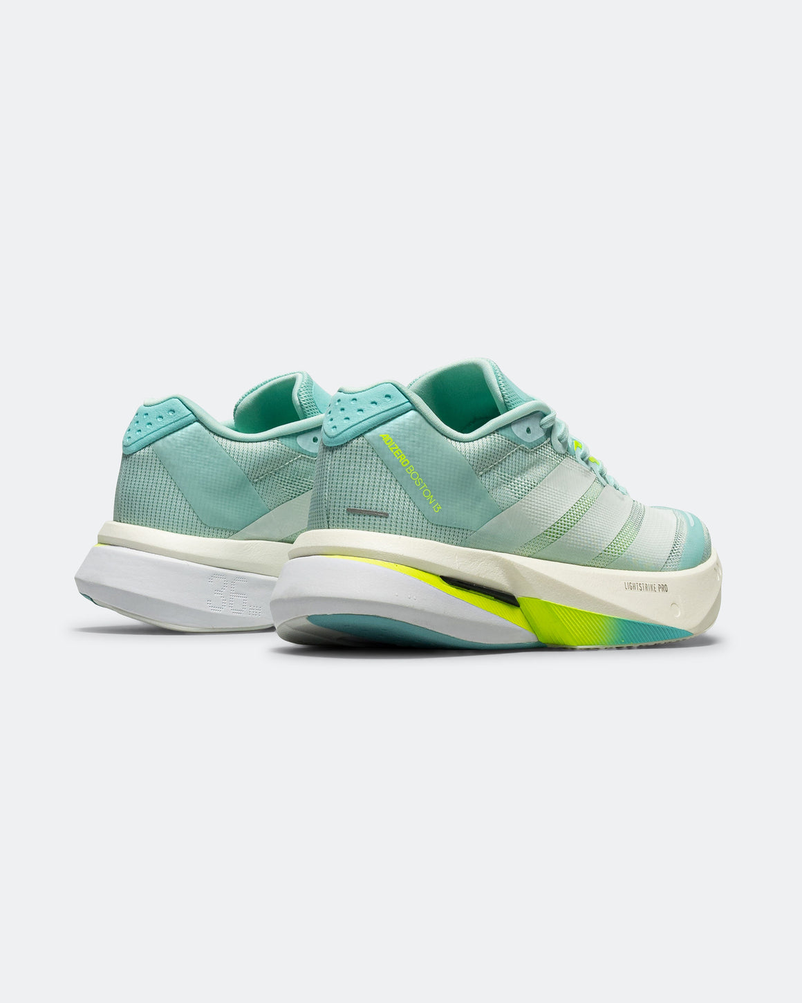 adidas - Womens Adizero Boston 13 - Semi Flash Aqua/Zero Metallic-Lucid Lemon - Up There Athletics