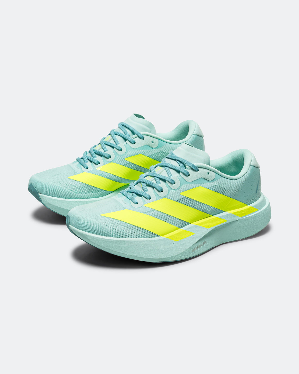 adidas - Womens Adizero Evo SL - Semi Flash Aqua/Lucid Lemon-Mint Ton - Up There Athletics