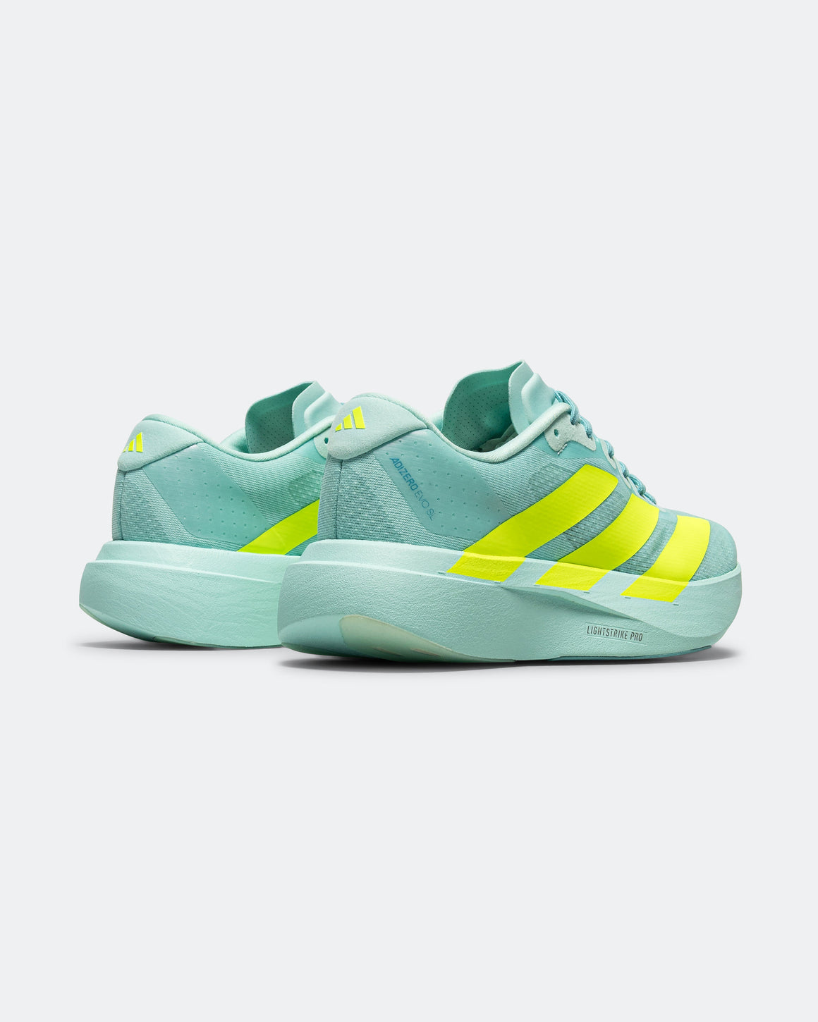 adidas - Womens Adizero Evo SL - Semi Flash Aqua/Lucid Lemon-Mint Ton - Up There Athletics