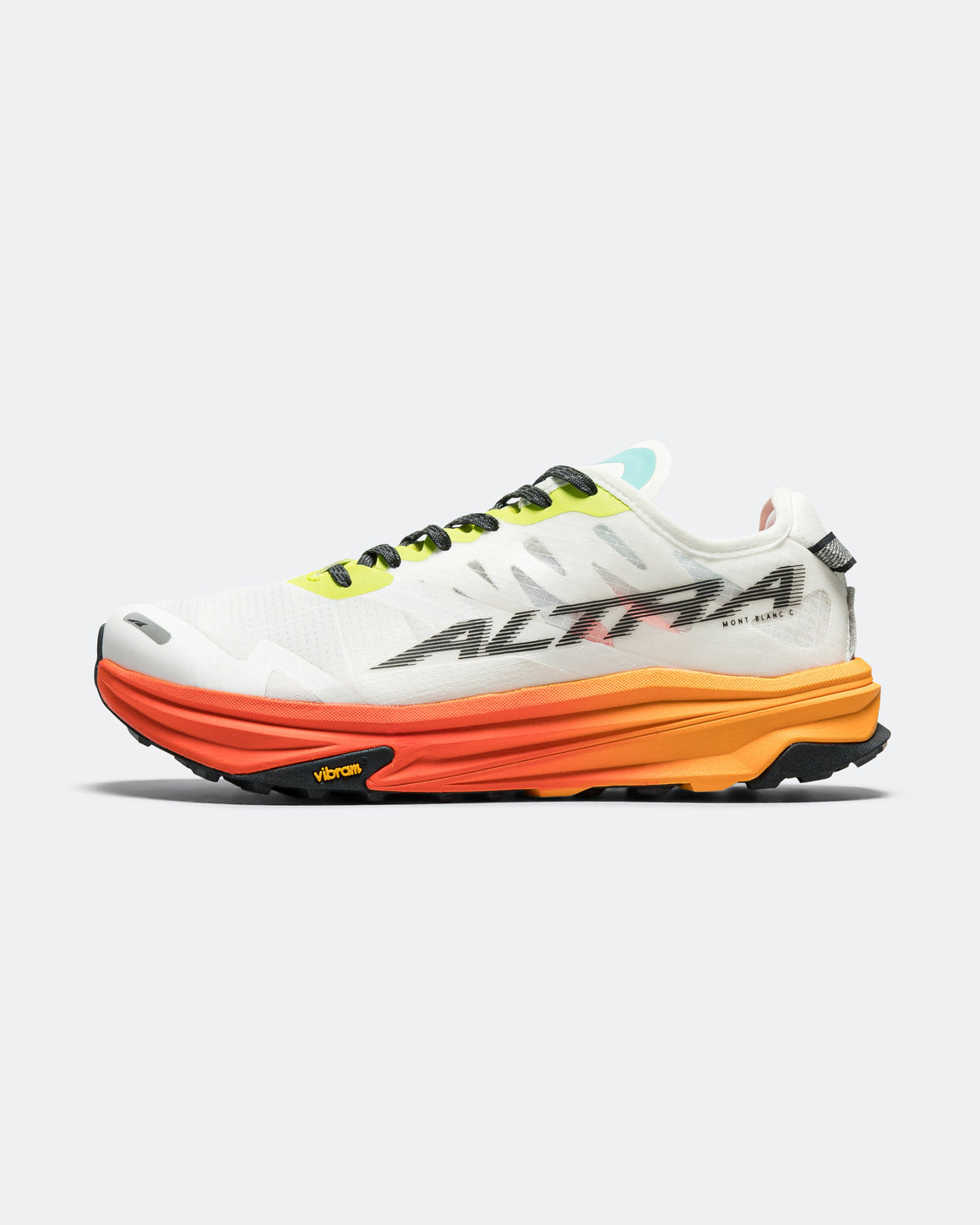Altra - Mens Mont Blanc Carbon - White/Orange - Up There Athletics