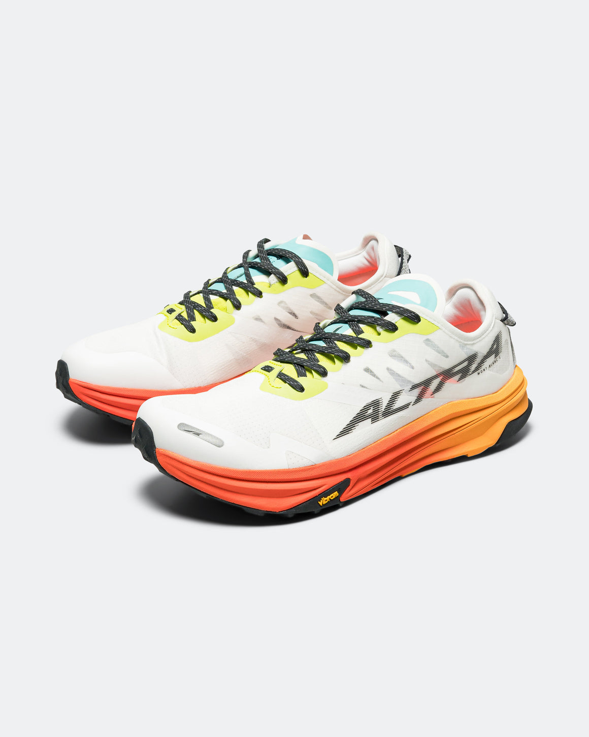 Altra - Mens Mont Blanc Carbon - White/Orange - Up There Athletics