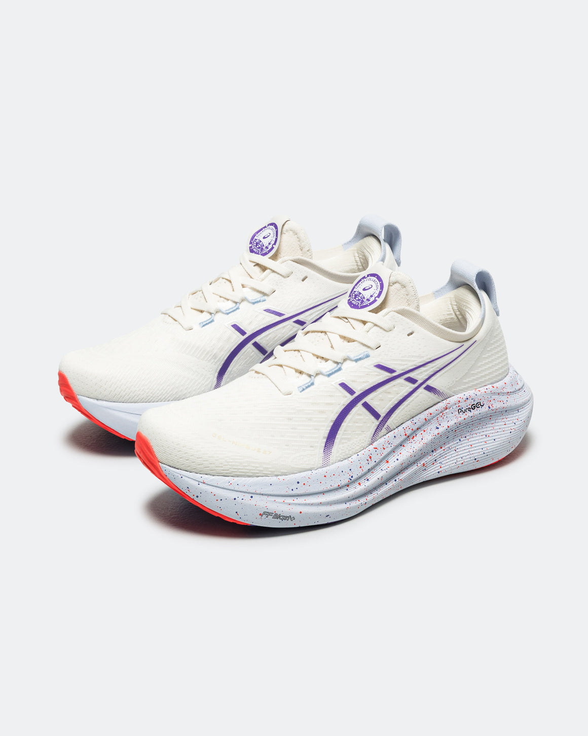 Asics - Mens Gel-Nimbus 27 Tokyo - Cream/Edo Purple - Up There Athletics