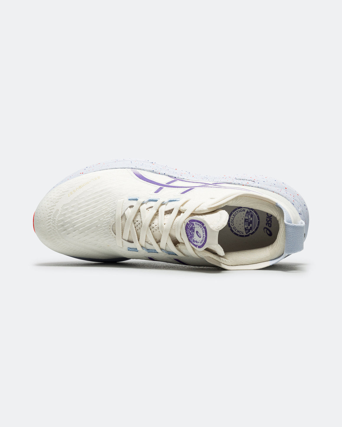 Asics - Mens Gel-Nimbus 27 Tokyo - Cream/Edo Purple - Up There Athletics