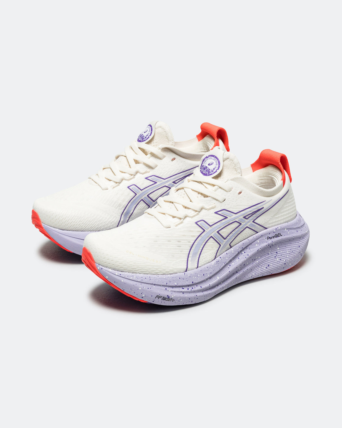 Asics - Womens Gel-Nimbus 27 Tokyo - Cream/Edo Purple - Up There Athletics