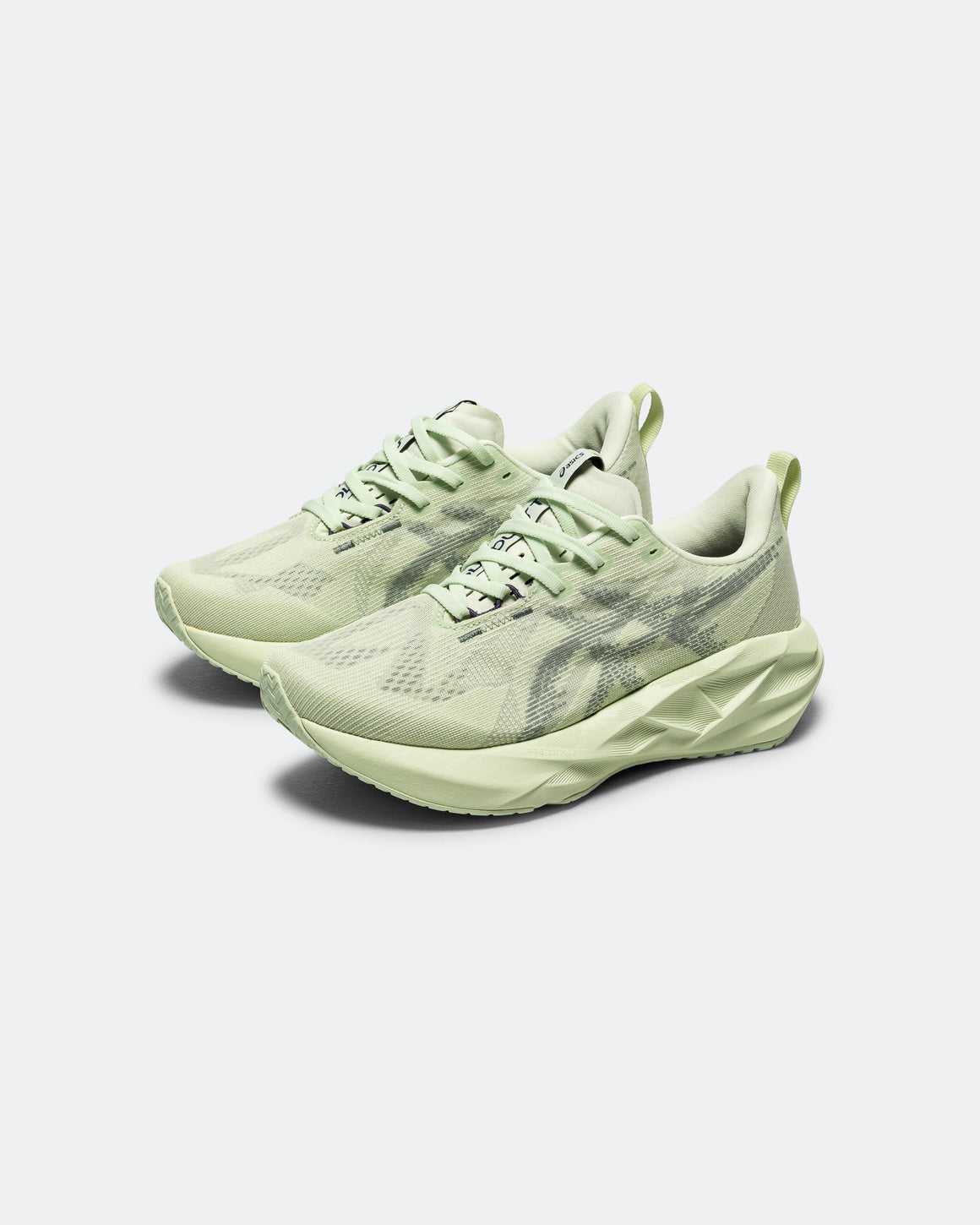 Asics - Womens Novablast 5 - Whisper Green/Monument Blue - Up There Athletics