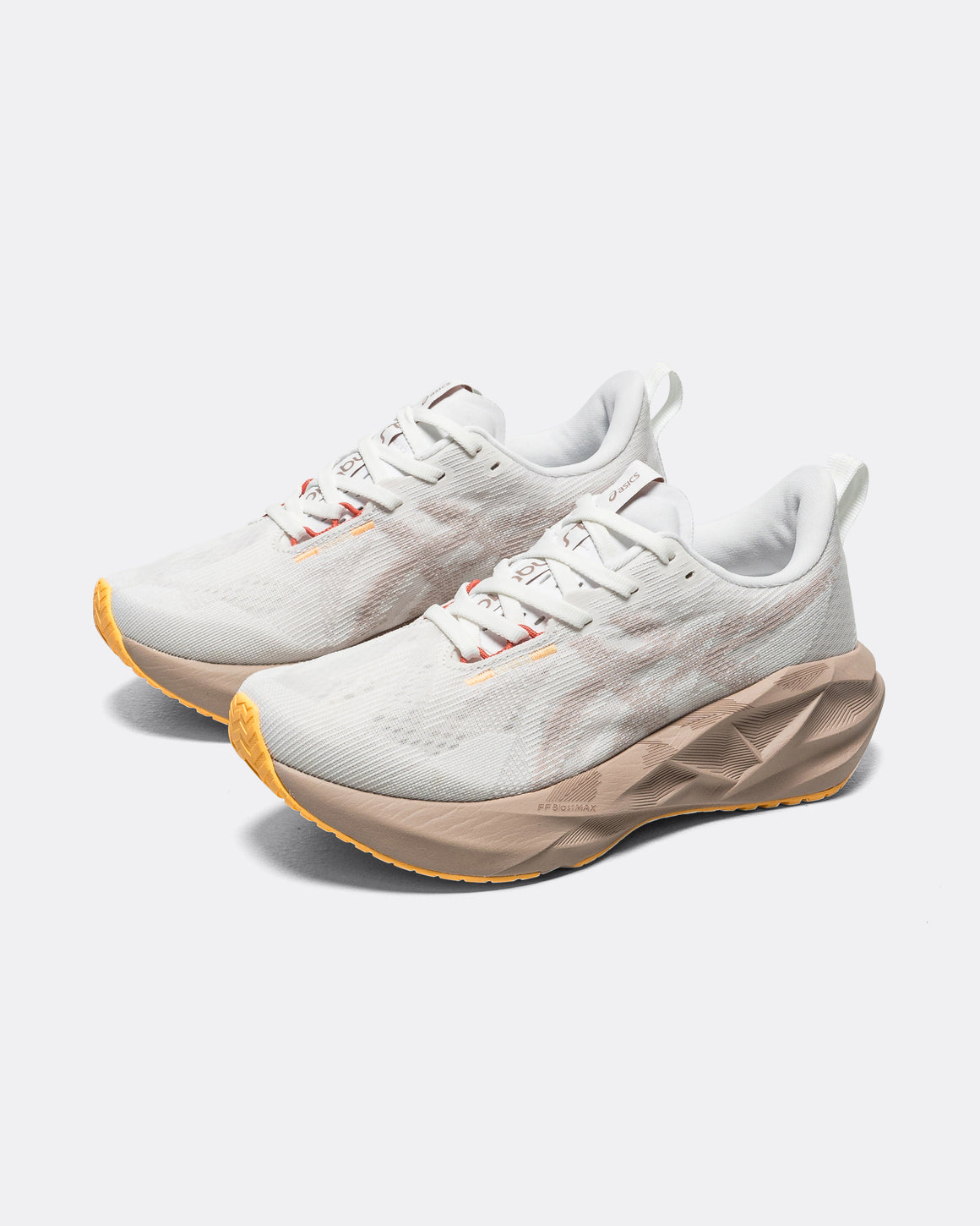 Asics - Womens Novablast 5 - White/Fawn - Up There Athletics