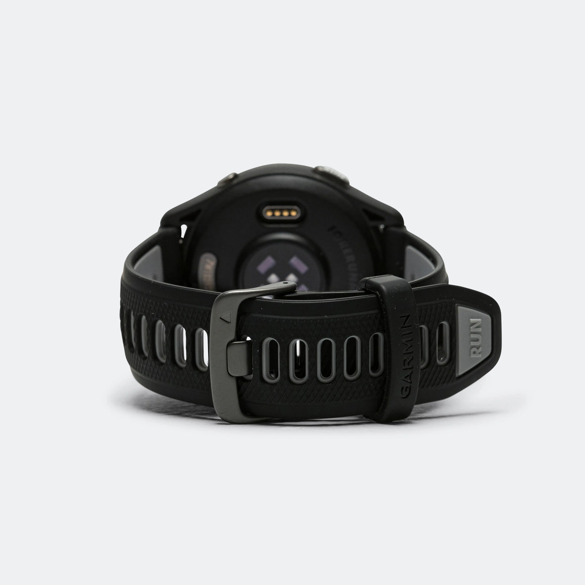 Garmin - Forerunner 265 - Black Bezel w/Black Case & Black/Powder Grey Silicone Band - Up There Athletics