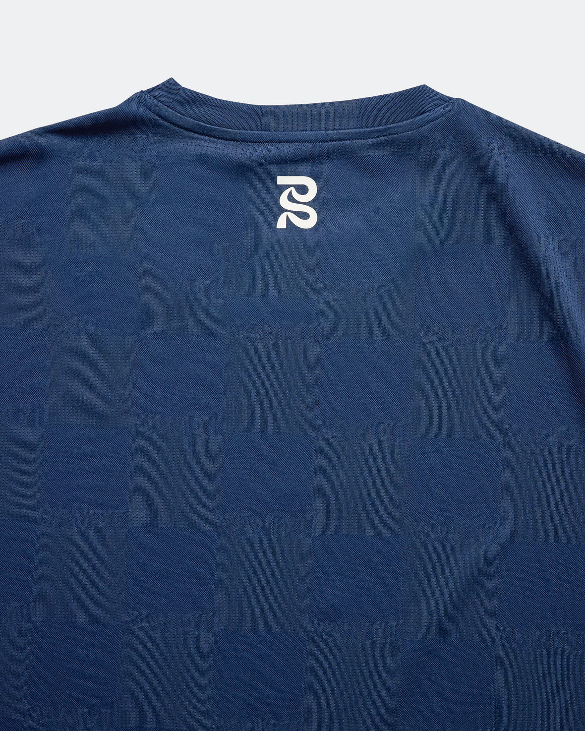 Bandit Running - Bandit Cheque Jacquard Short Sleeve Tee - NY Navy - Up There Athletics