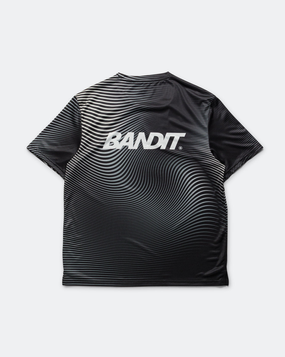 Bandit Running - Drift Mirage Performance Tee - Black/Chalk Print - Up There Athletics