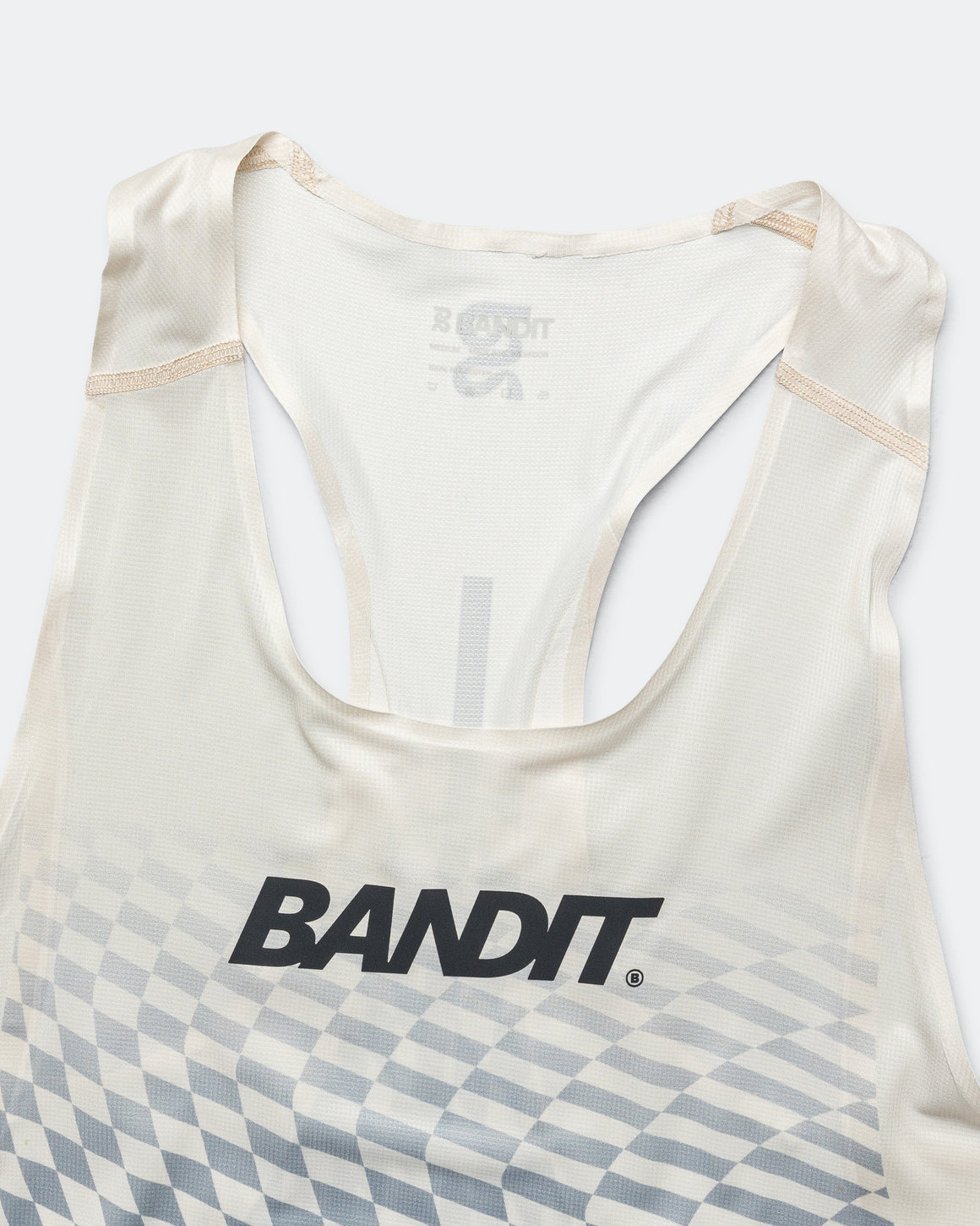 Bandit Running - Drift Mosaic Racing Singlet - Black/Chalk - Up There Athletics
