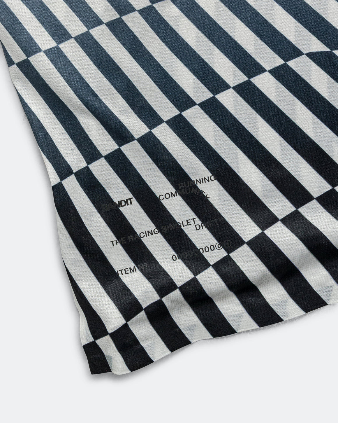 Bandit Running - Drift Mosaic Racing Singlet - Black/Chalk - Up There Athletics