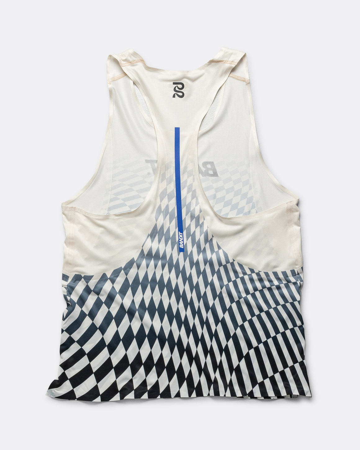 Bandit Running - Drift Mosaic Racing Singlet - Black/Chalk - Up There Athletics